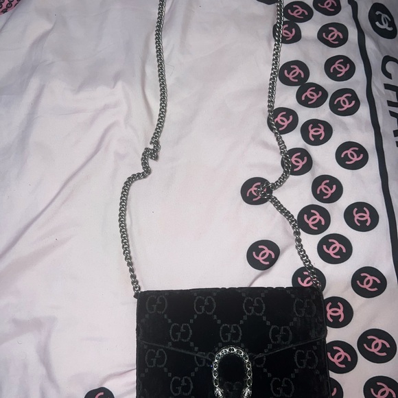 Gucci GG velvet mini Dionysus wallet on chain - Picture 3 of 9